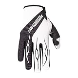 O'Neal Element Glove Handschuhe Schwarz Weiß Moto cross Enduro Downhill Mountain Bike MTB DH, 0398-20, Größe Medium