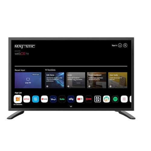 Majestic 19" 12V Smart LED TV WebOS, Mirror Cast & Bluetooth - North America Only