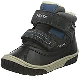 Atmungsaktiv Geox Baby-Jungen B OMAR Boy WPF B Ankle Boot, Grey (Dk Grey/Azure), 24 EU