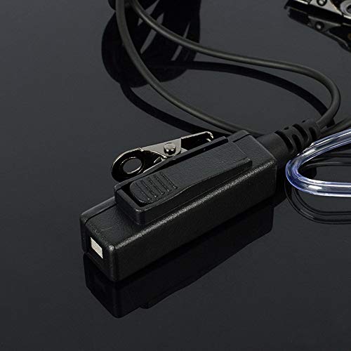 HYS 2-Wege-Radio-Ohrhörer Headset für Motorola Funkgerät MTP6650 MTP850S DP3400 DP3600 DP4400 DP4600 MTP6550 MTP6000 XPR6500 XiR-P8200 XiR-P8268 (Schwarz)