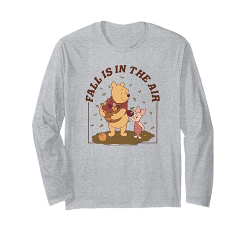 T-shirt Winnie l'Ourson manches longues coton Disney automne Thanksgiving