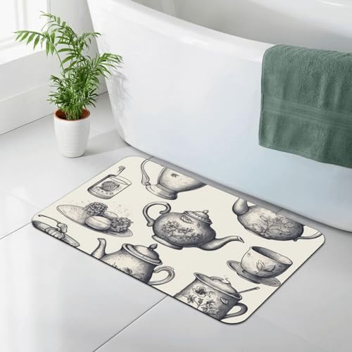 Tapis de sol de salle de bain super absorbant lavable 60 cm - 3