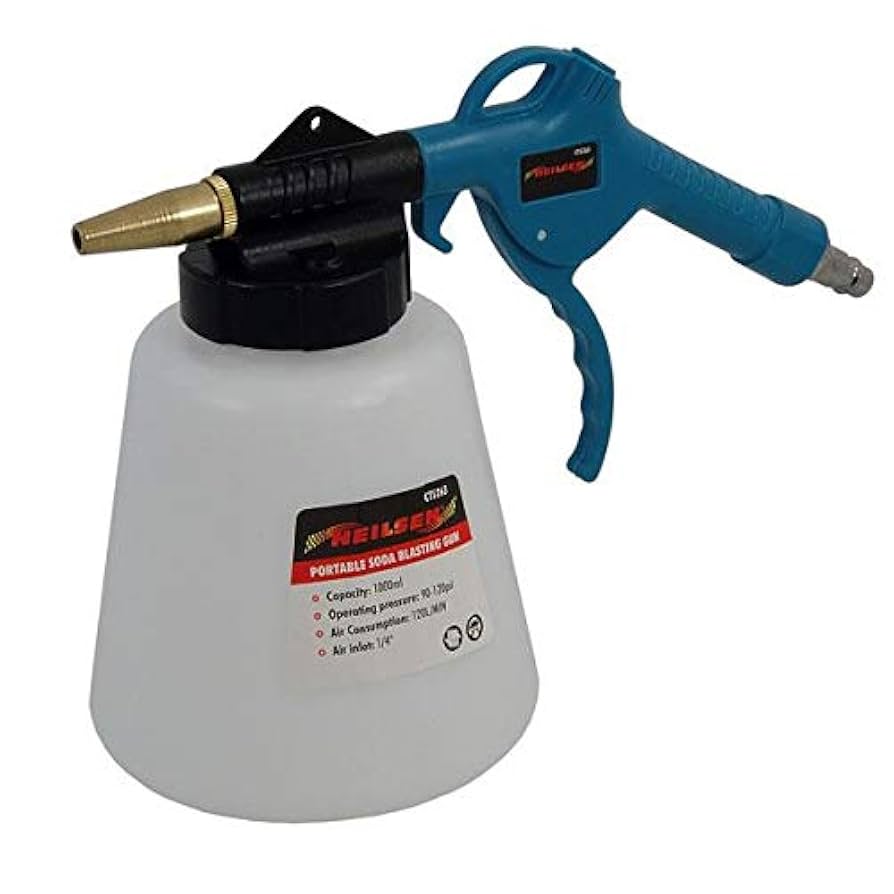 Media Blaster Gun Professional Sandblasting Gun Soda Blaster Portable