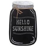 Barnyard Designs Frameless Slate Kitchen Mason Jar Cutout Chalkboard Sign, Decorative Chalkboard for Rustic Wedding Signs, Kitchen Pantry, or Menus, Vintage Country Wall Decor, 8.5' x 14'