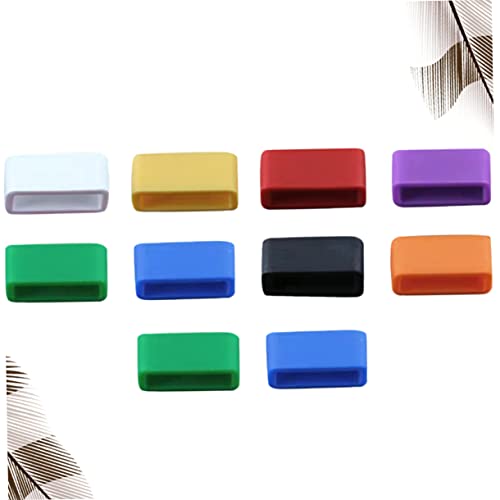 Anillos móviles para correa de reloj con conector y retenedor de bucle negro 2