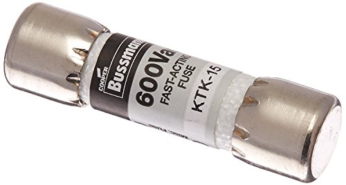 Bussmann KTK-15 15 Amp Limitron Fast Acting Supplementary Fuse Melamine Tube, 600V UL Listed