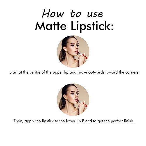 Image of Glam21 Matte Pro Ink Non Transfer Lipstick | Long Lasting | Ultra Pigmented |05 Naughty Red