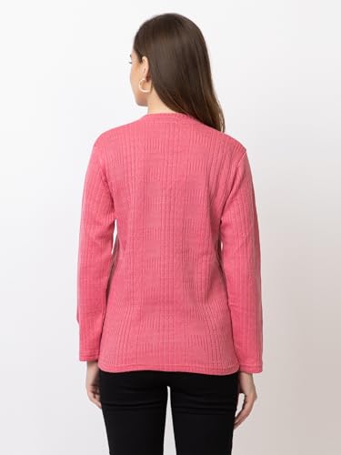 Image of Women's Warm Woolen Cardigan - Stylish Full Sleeve Knitwear for Winter, Cozy & Elegant Sweater
