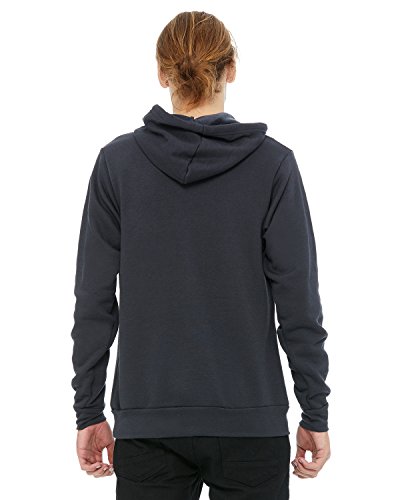 BELLA+CANVAS Unisex Sponge Fleece Pullover Hoodie - Dark Grey3