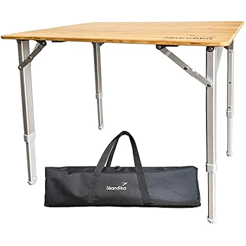 Skandika Mesa de Camping Plegable de bambú Triabo Cover