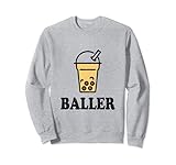 Photo Gallery baller divertente boba bubble milk tea lover graphic felpa Photo Gallery baller divertente boba bubble milk tea lover graphic felpa