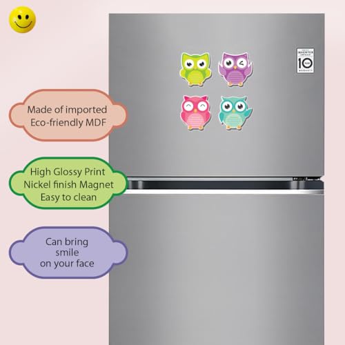 Image of LIVELLO Wooden Fridge Magnets for Home & Kitchen | Gift Items | Refrigerator Decorative Magnet | Funny Magnets | Kitchen Funny | Indian Cultural Themed Magnets (Multicolor 18)