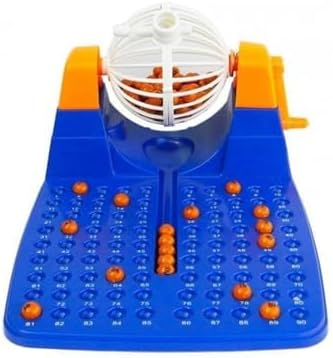 SDMAX Family Fun Bingo Game Set - Indoor Bingo Machine With 90 Numbers And 48 Cards For Kids And All Age, classic entertaining game, For Kids