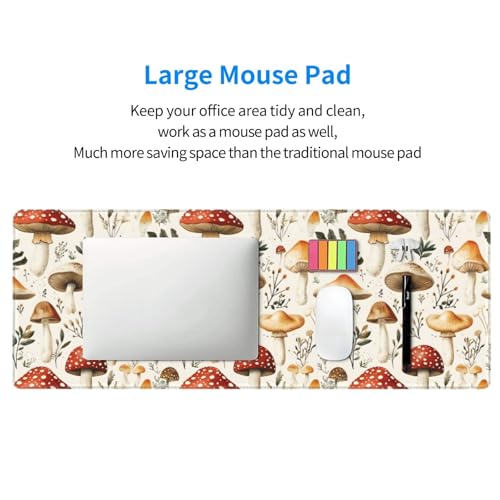Tapis de souris de jeu base caoutchouc imprimé champignon - 5