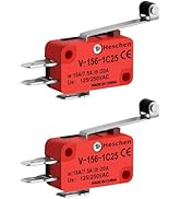 Heschen Mikroschalter, langer Rollenhebel, Wechselschalter, 20 A, 250 VAC, 2er-Pack, V-156-1C25