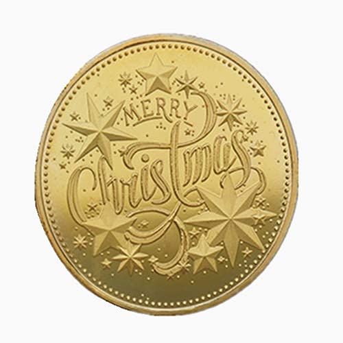 Merry Christmas Santa Claus Commemorative Collection Present Coin (Gold)
