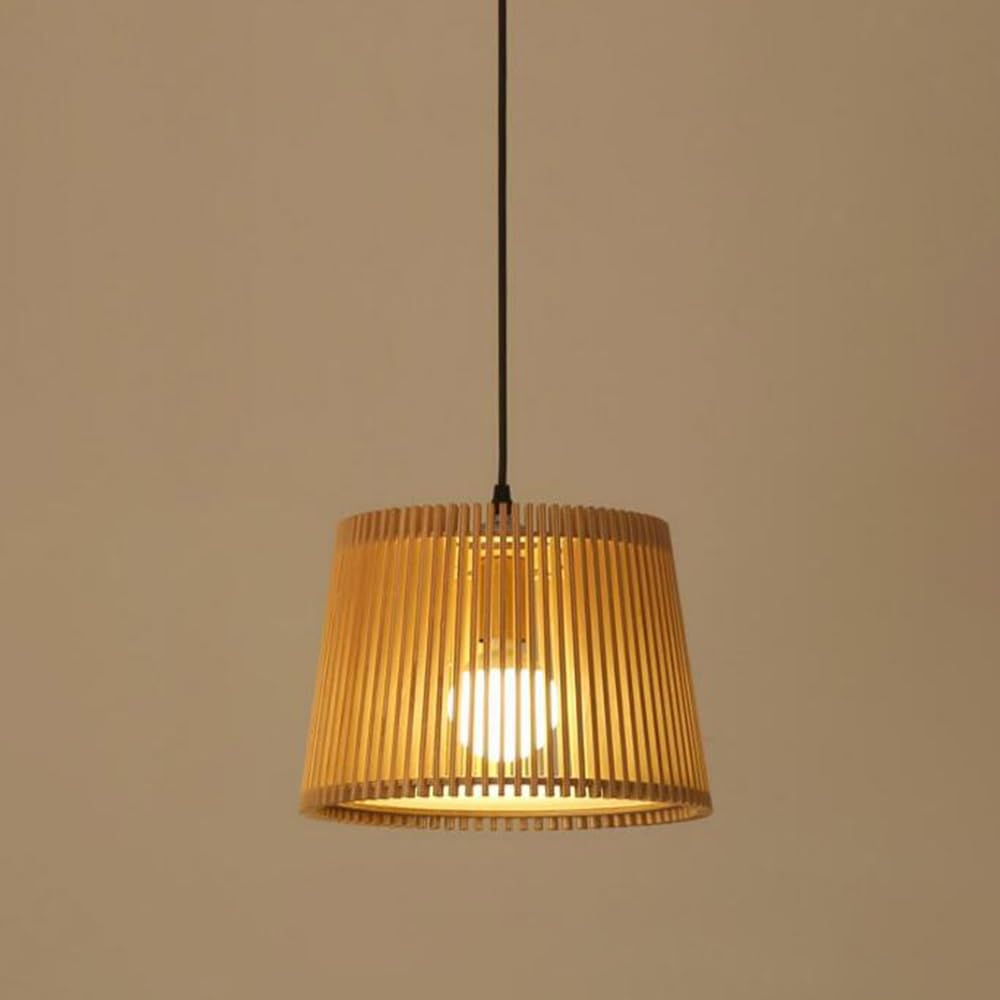 Lampe de chevet en bois nordique suspendue E27 pour chambre et salon