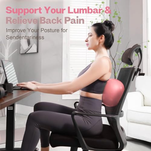 Image of Exercise Ball 25 cm - Anti-Burst PVC Mini Gym Ball for Yoga, Pilates, Core & Stability Workouts