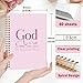 Lacama Bible Journal for Women, Christian Prayer Journal Pink Notebook Gifts for Teen Girls Kids Women, Preppy Cute Church Faith Journaling Hardcover God is Still Writing Your Story Spiral Notebook