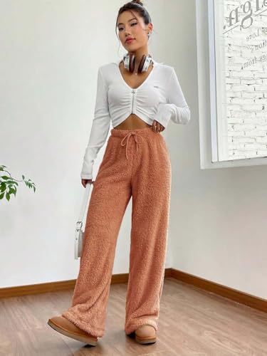 Image of KOTTY Women's Baggy Formal Black Pants | Elegant Straight Fit Trousers for Office & Casual Wear | Trendy High Waist Bottoms