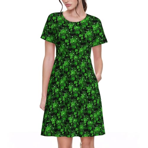 Robe d'été à manches courtes fluide et légère contre la chaleur estivale
