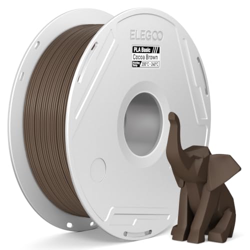 ELEGOO PLA Basic Filament and Reusable Spool Cocoa Brown 1KG 1.75mm