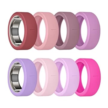 Sylacor Capa de Anel para Anel Oura Gen 4/Gen3 e Samsung Galaxy Ring, Protetor de Silicone Elástico Antiarranhões