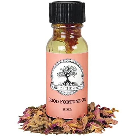 Good Fortune Oil by Art of the Root | Handmade Oil (Sandalwood, Rose, Vanilla) | Spirituality, Wiccan, Pagan, & Magick | Aromatherapy, Abundance, Luck, Prosperity Rituals Cover