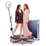 MWE 360 Photo Booth Machine with APP Control & RGB Lights, 31.5" Auto-Spin Video Booth with Flight Case & Professional Editing Software, Perfect for Weddings, Rentals, Parties & Events