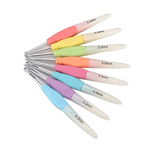 Crochet Hook Set , 8 Sizes 3MM-6MM Crochet Hooks Needles Soft Non‑Slip Good Grip Ergonomic Handle Crochet for Arthritic Hands - Image 3