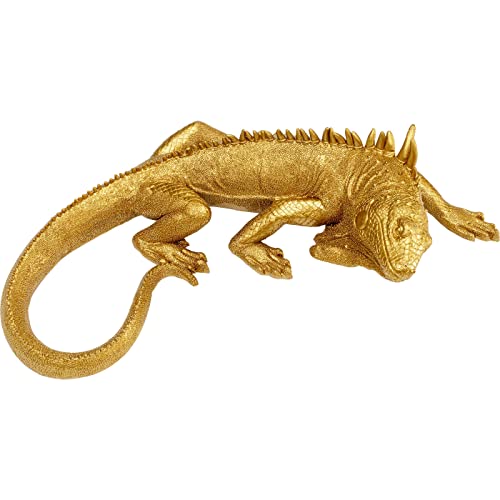 Kare Design Wall Object Lizard, Gold, Elegant, Wall-Mounted, Decorative Home Accessories, Room Decor, Home Decor for Living Room, Bedroom, Hallway, Kitchen, Home Office, 40x17x9 cm (H/W/D)