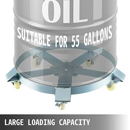 image for BestEquip 55 Gallon Drum Dolly w/ 5 Wheel, Steel Barrel Dolly 3-Pack, 