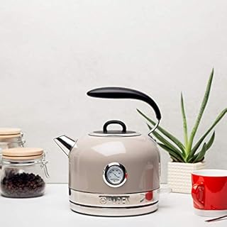 Haden 188830 Jersey Putty 1.5L Cordless Kettle with Temperature Gauge, BPA Free, 3000W
