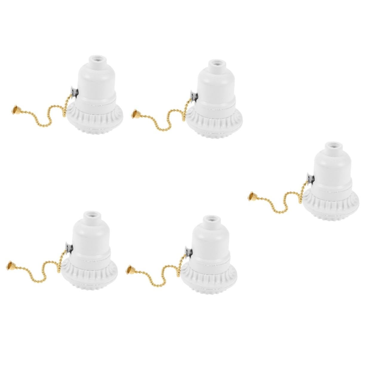 Uonlytech 5stücke Pull Switch Lampenfassung Für Tischlampe Kompatibel Mit -birnen Installieren Robust Und Langlebig Für Verschiedene Leuchten Wie Pendel Und Wandleuchten