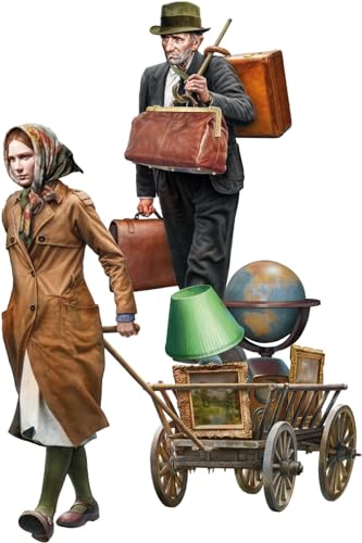 Miniart 1:35 - Refugees, Teachers Family, Molded Color, Small
