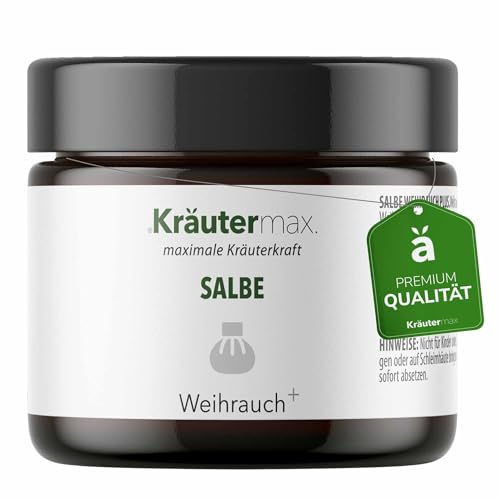 Kräutermax Weihrauchsalbe Extra Stark Weihrauch Creme Hochdosiert mit Boswellia 100 ml