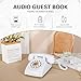 FiayaCom Audio Guest Book Wedding Phone, Preserve Your Special Occasions, Customized Audio Messages,for Wedding, Party, Confession (White+Sign)