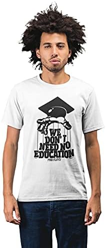 Revind.442Pink Floyd - No Education Men's 100% Cotton Round Neck T-Shirt