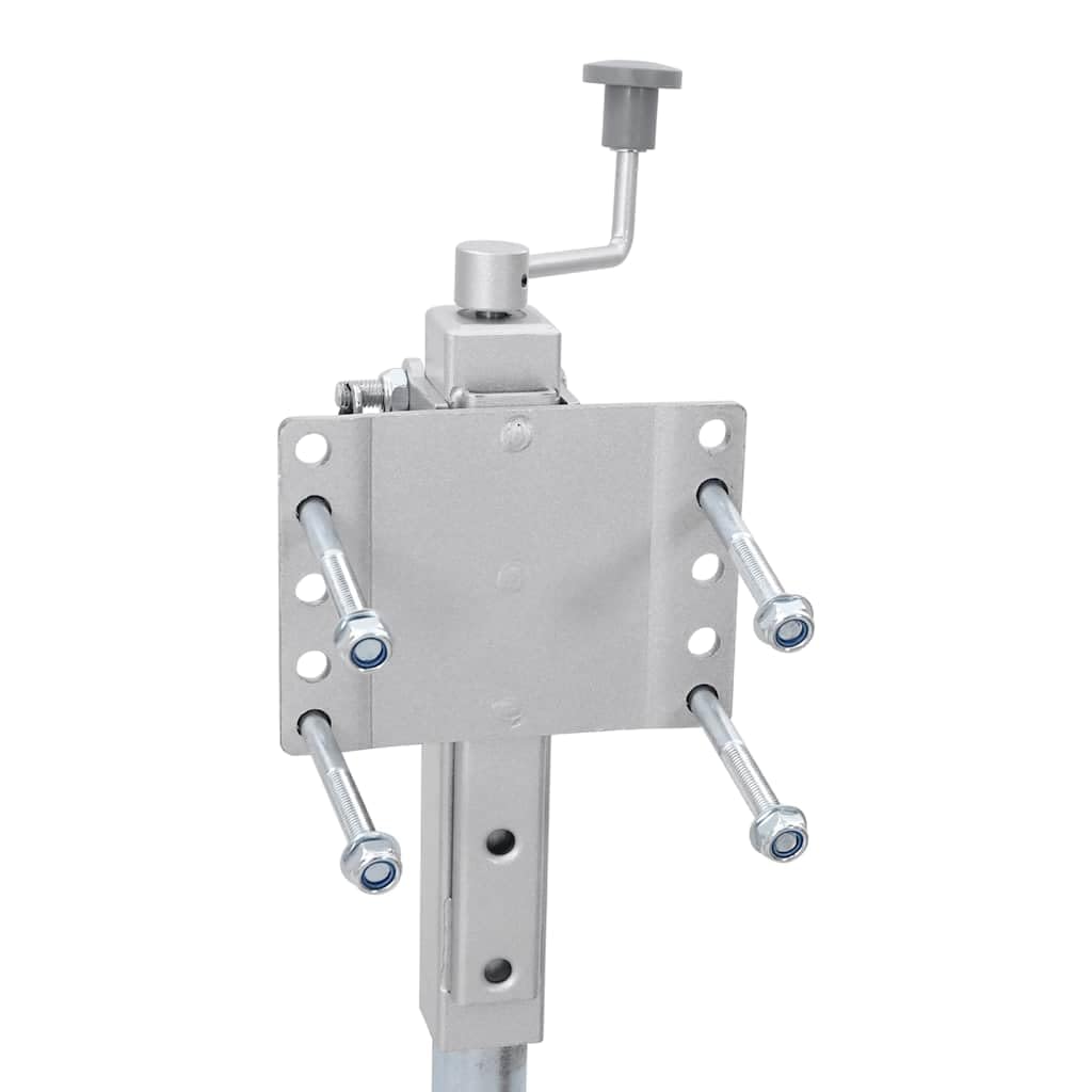 Ruota di sostegno per rimorchio 12 V 550 W in alluminio con ruota in gomma antiscivolo, morsetto regolabile in altezza, carico di trazione 2722 kg, ideale per auto, ribaltabile, carico