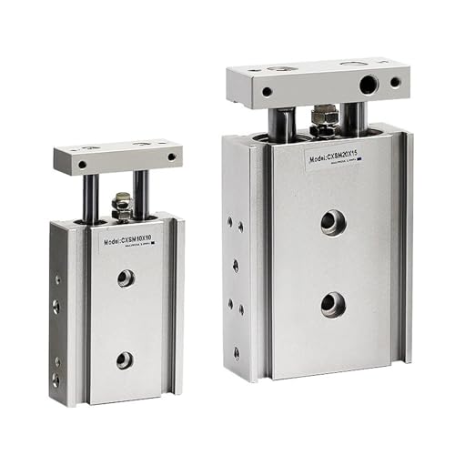Cilindro neumático CXSM15 de 20mm: evite desviaciones con su varilla doble 2
