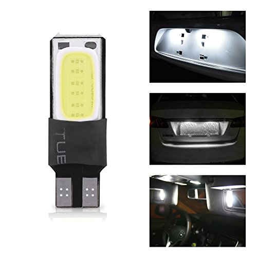 Qiilu 10pcs T10 W5W 6SMD Plaque d'immatriculation de Licence Lampe, Lampe de lecture, lampe pour Tableau de bord(Lumière blanche) - Image 3