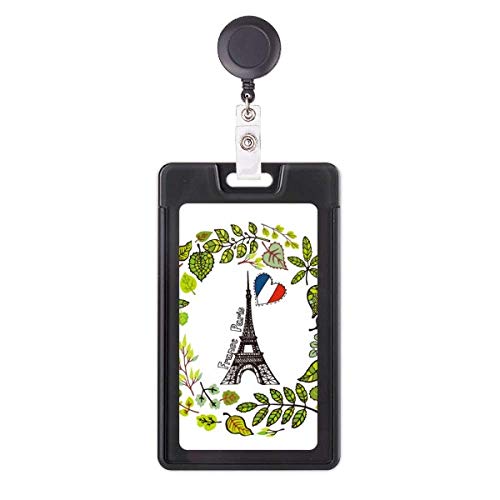 Porte-badge rétractable Tour Eiffel, cadeau souvenir de Paris pour collègue de travail