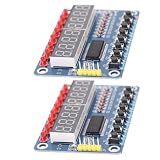 2 Stück Tasten Digitalmodul, 8-stelliges Anzeigemodul