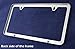 LFPartS 2 Hole Slim Style Polished Stainless Steel License Plate Frame Mirror Finish, Chrome
