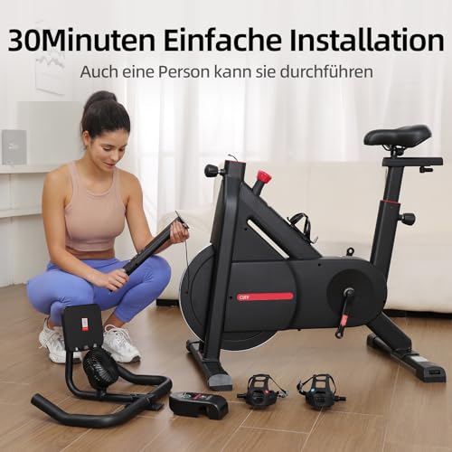 Bluearth Self-Powered Exercise Bike with Dynamic LED Lights – Stable Triangle Frame, Dual-Stage Drive, Silent Magnetic Resistance, Compact Indoor Stationary Bike for Home, 300 lbs Capacity - Image 7