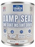 SIRAMICO COATINGS The Dampseal One Coat | 1 Litre I Seals Damp And Mould Stains In One Coat By Brush Or Roller (White)