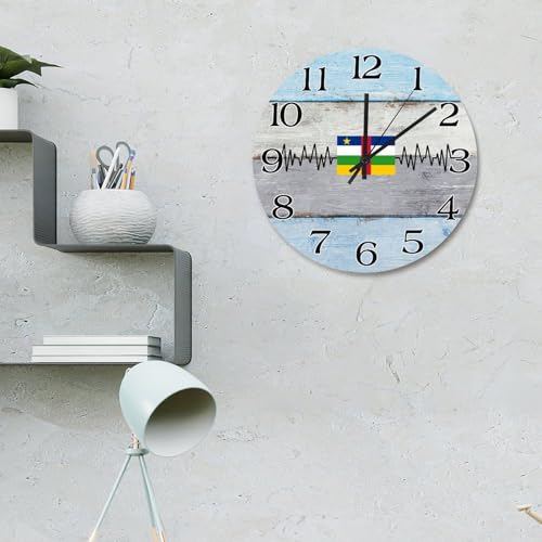 Horloge murale vintage Centrafrique cadeau idéal pour ami étranger - 3