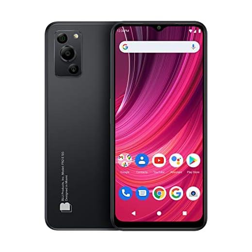 BLU F92e 5G | 2023 | 3-Day Battery | Unlocked | 6.5” HD+ Display | 128/4GB | 50MP Camera | US Version | Black