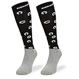 SKIETY Ropa Ecuestre Mujer y Hombre - Calcetines Hasta la Rodilla Mujer y Hombre - Calcetines Equitación Microfibra Ecuestre Mujer y Hombre - Calcetines Equitación Niña
