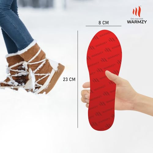 Image of Warmzy Reusable Body,Hand & Foot Warmers | Warmth for 9+ Hours | Pocket Heater Body & Hand Warmers Heat Pouch | Self Heating Warmer Camping Accessories for Men